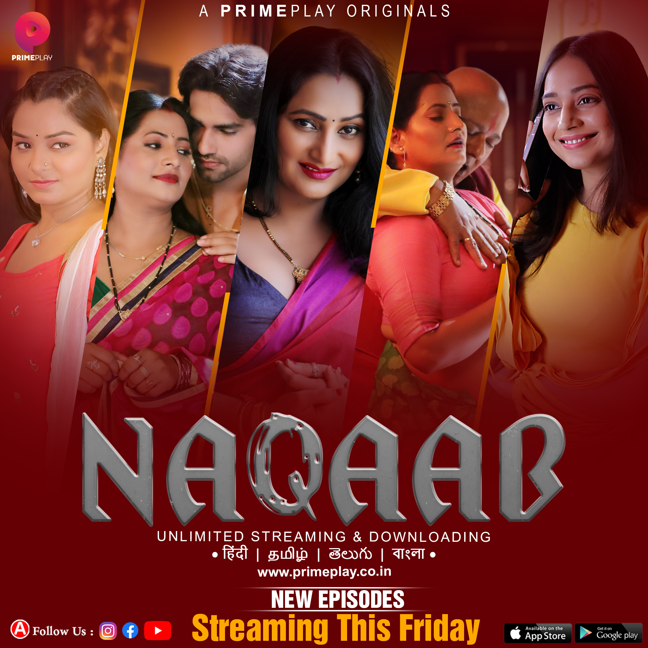18+ Naqaab 2023 PrimePlay S01E04 – E07 Hindi Web Series 720p HDRip Download