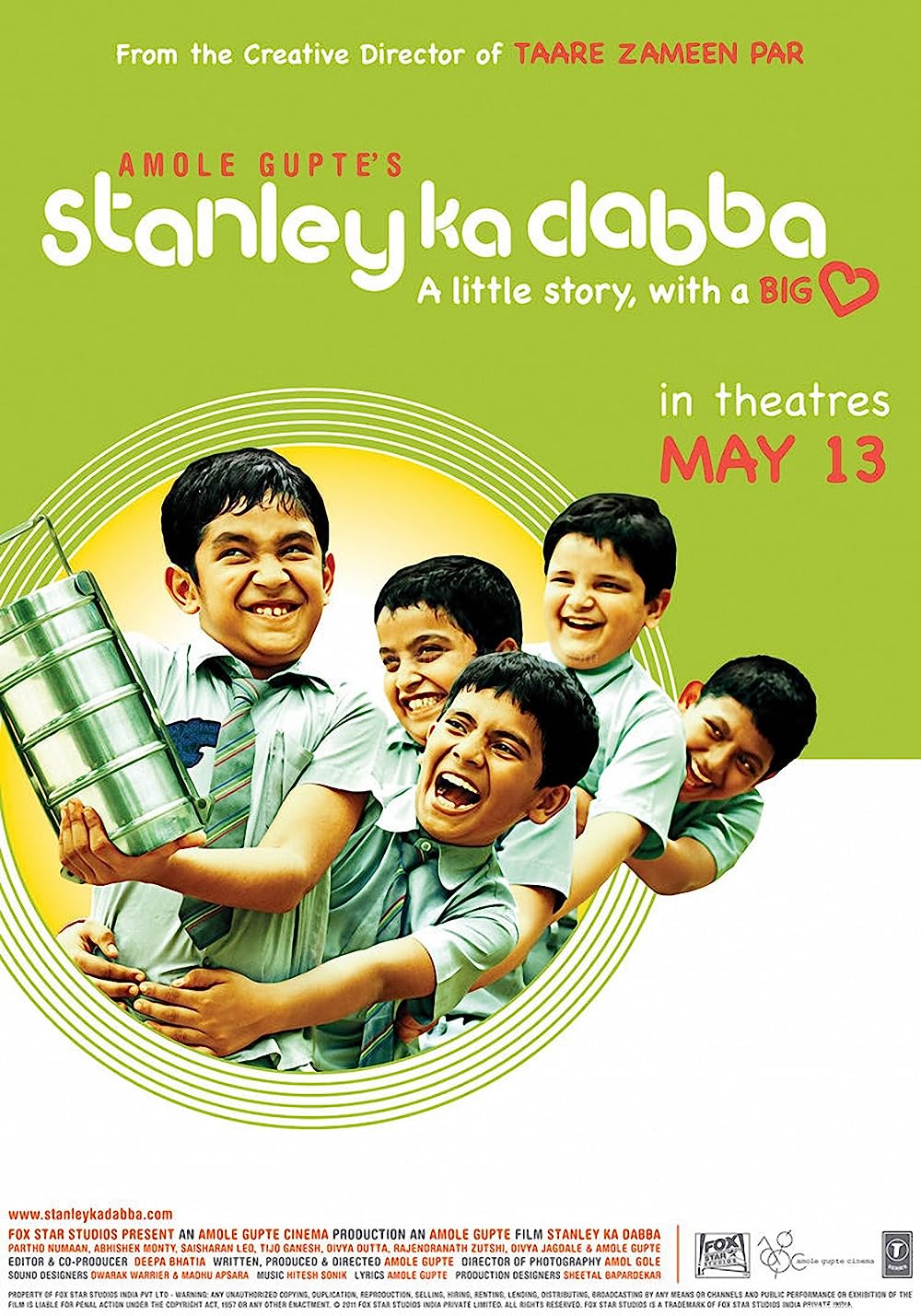 Stanley Ka Dabba (2011) Hindi 1080p-720p-480p HDRip x264 AAC 5.1 ESubs Full Bollywood Movie