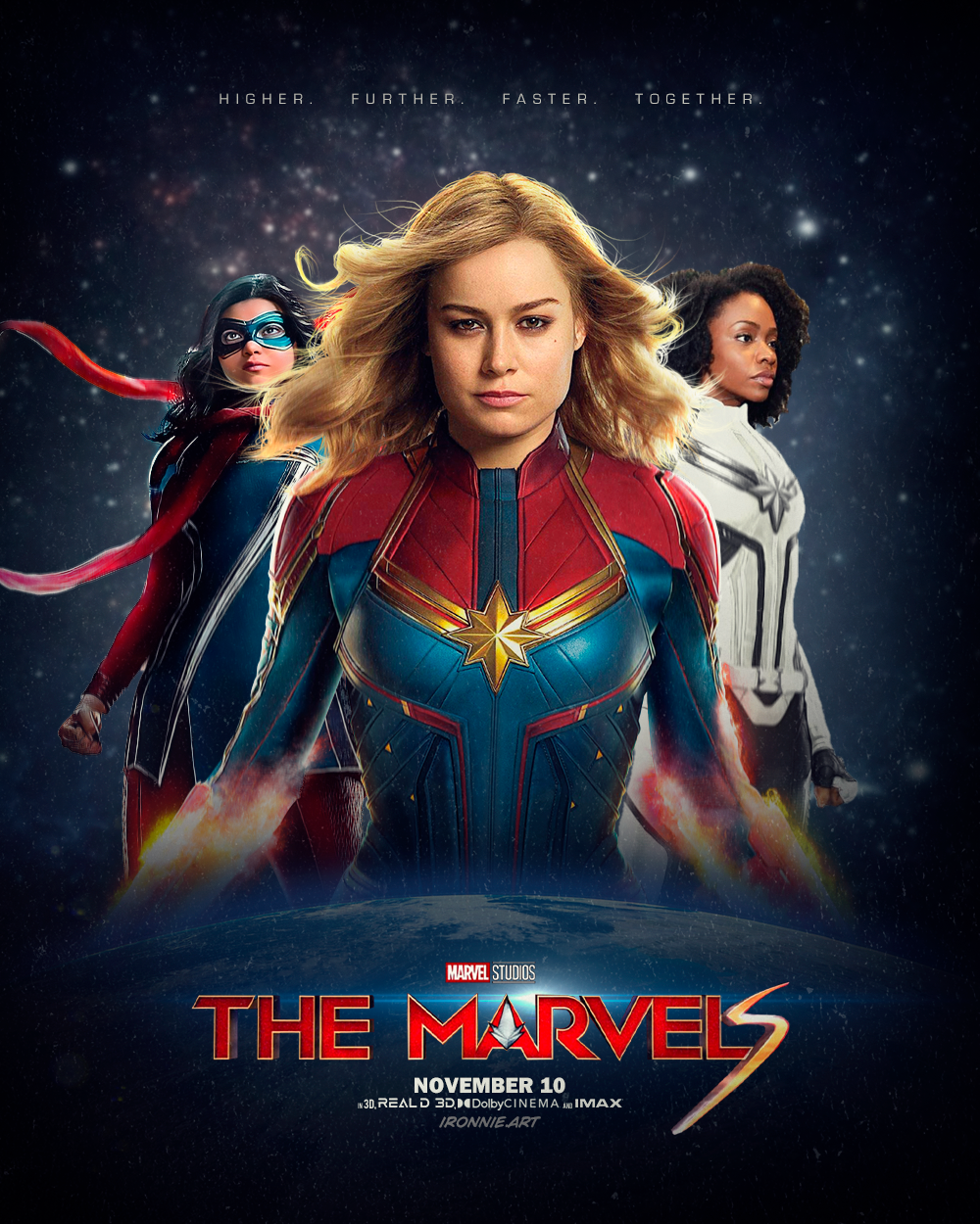 The Marvels (2023) 720p-480p CAMRip Hollywood Movie [Dual Audio] [Hindi (Cleaned) or English] x264